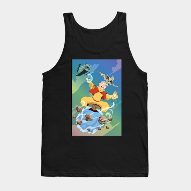 Element Master and Pets Tank Top by CuddleswithCatsArt